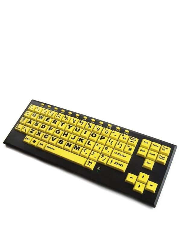 The Accuratus Monster 2 - Uppercase Letters Hi-Vis Keyboard