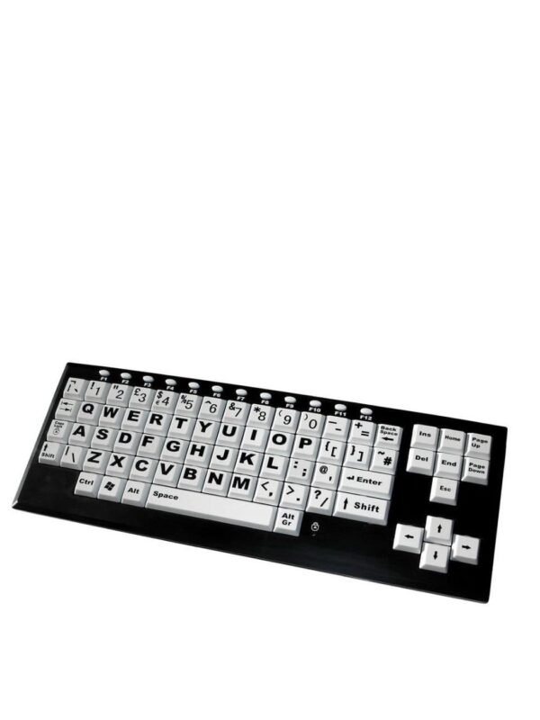 Accuratus Monster 2 High Contrast Keyboard - Upper Case Letters