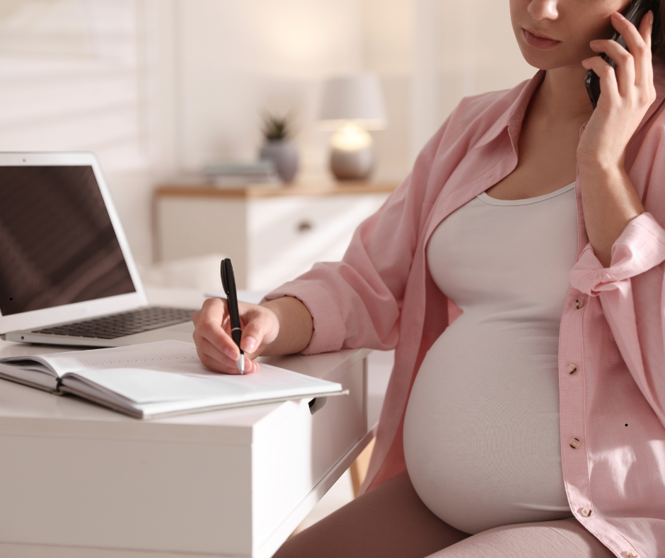 Pregnant Office Worker