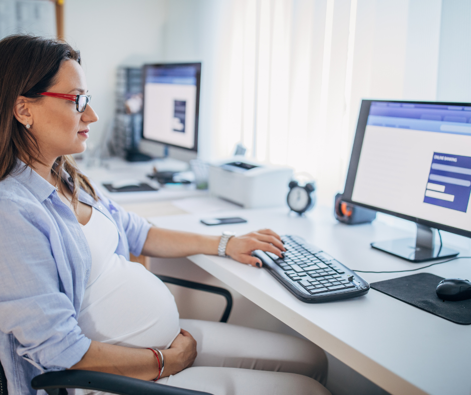 Pregnant Office Worker
